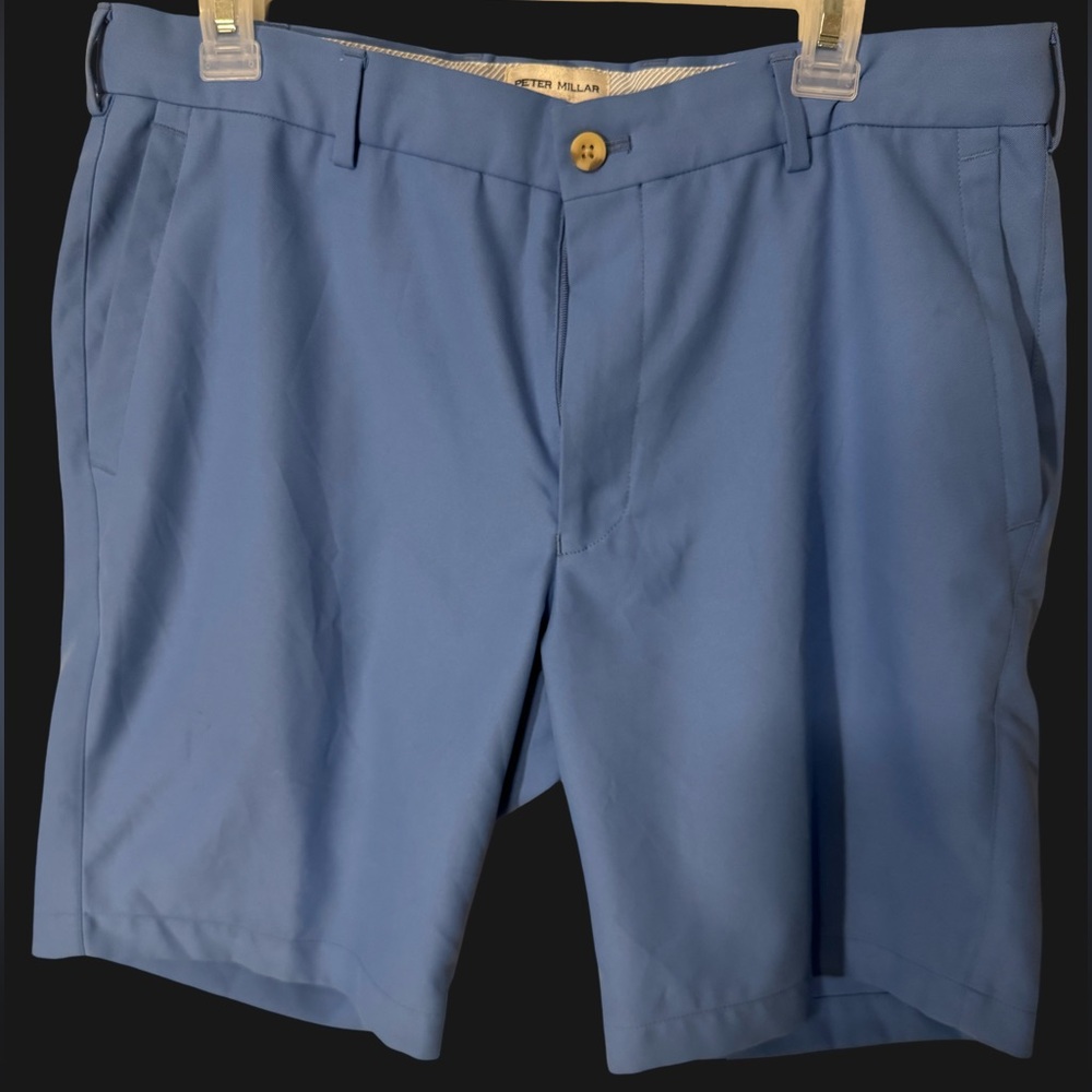 Peter Millar Light Blue Golf Shorts